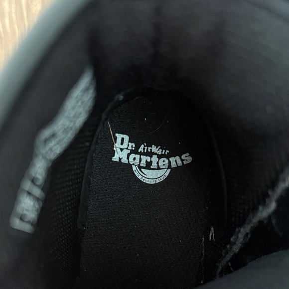 Dr. Martens Black Lace-Up Boots with Yellow Stitching - Size 13 - Picture 10 of 10